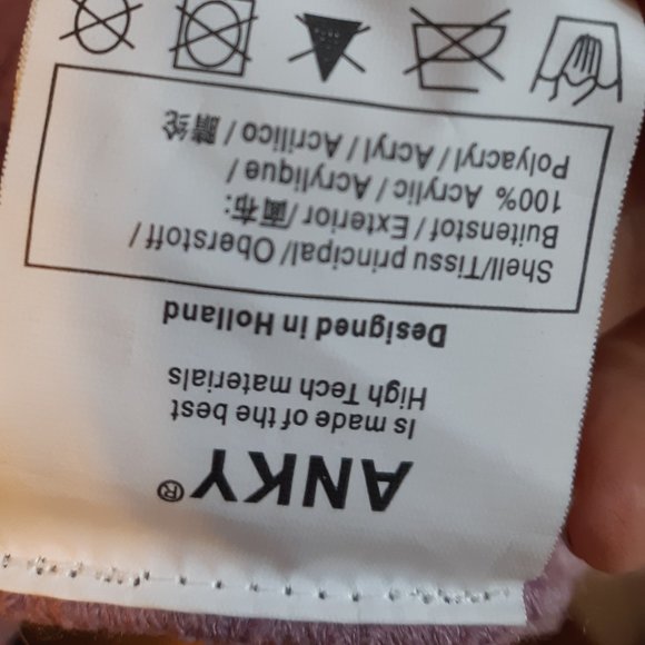 Anky Equestrian brand long knit scarf, mauve, like new, very long, soft - Picture 2 of 3